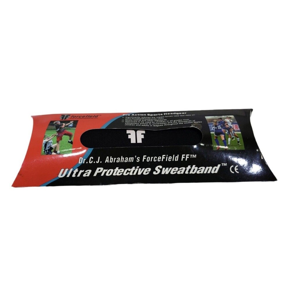 ForceField FF Ultra Protective Headgear Sweatband Soccer Adult Black Abrahams